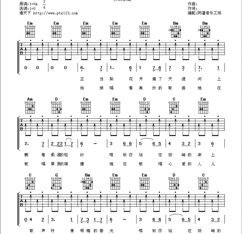 《爱的越真伤越深2013》吉他谱_乔嘉