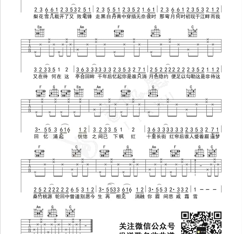 《共我疯狂做我新娘》吉他谱_CC狼哥