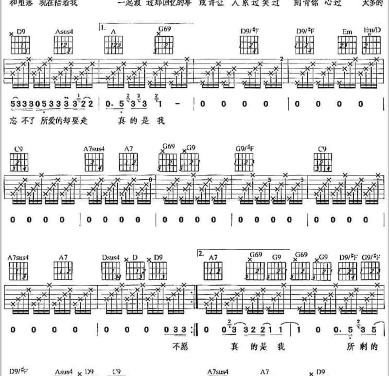 《雪孩子》吉他谱_曲世聪