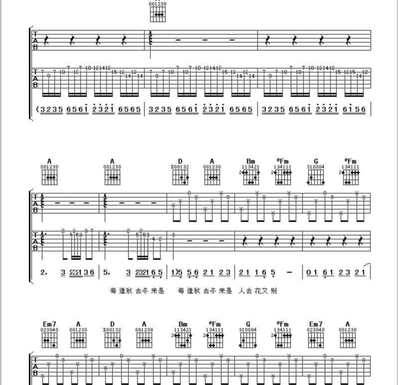 《天气预报》吉他谱_沙一汀EL
