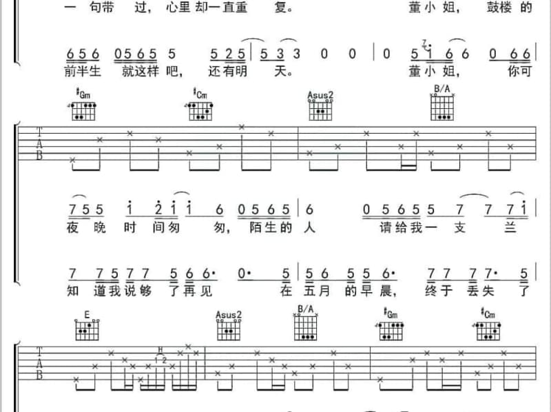 《南海观世音》吉他谱_慧普法师