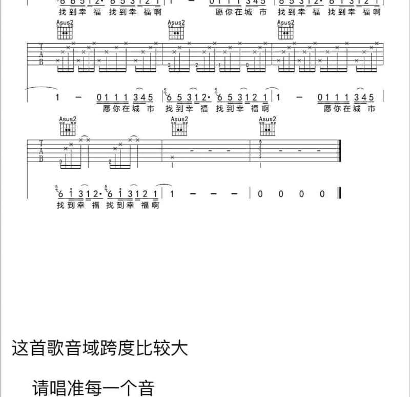 《只愿》吉他谱_深海鱼子酱
