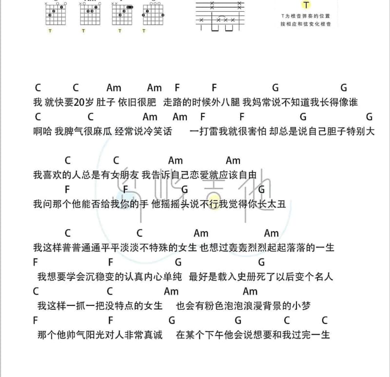 《你是我最爱的女人》吉他谱_沈志仲