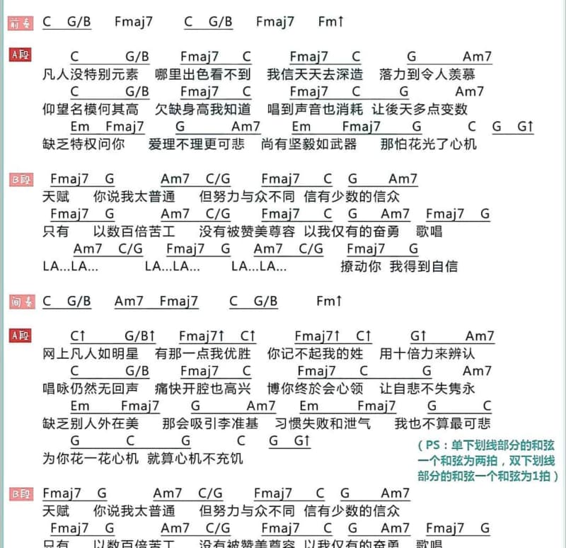 《半生雪》吉他谱_是七叔呢