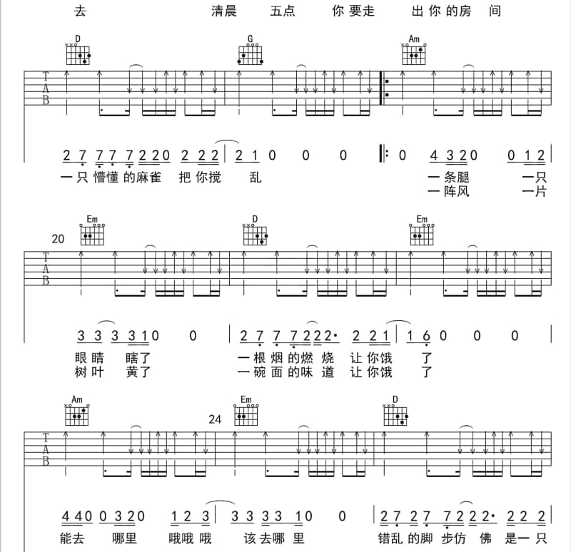 《Happy Every Day》吉他谱_宋雨柔
