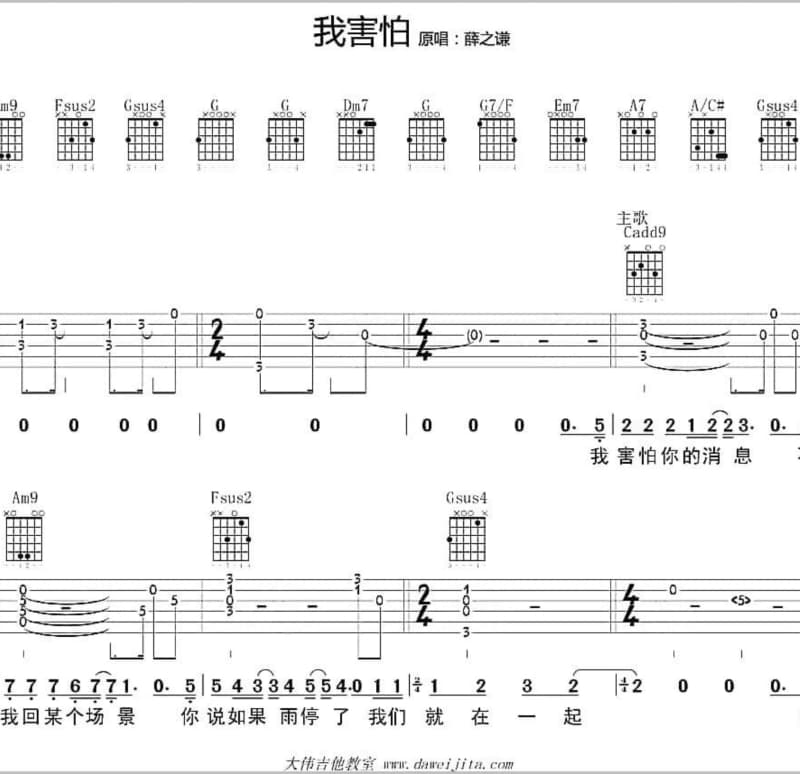 《好大一棵树》吉他谱_苏醒