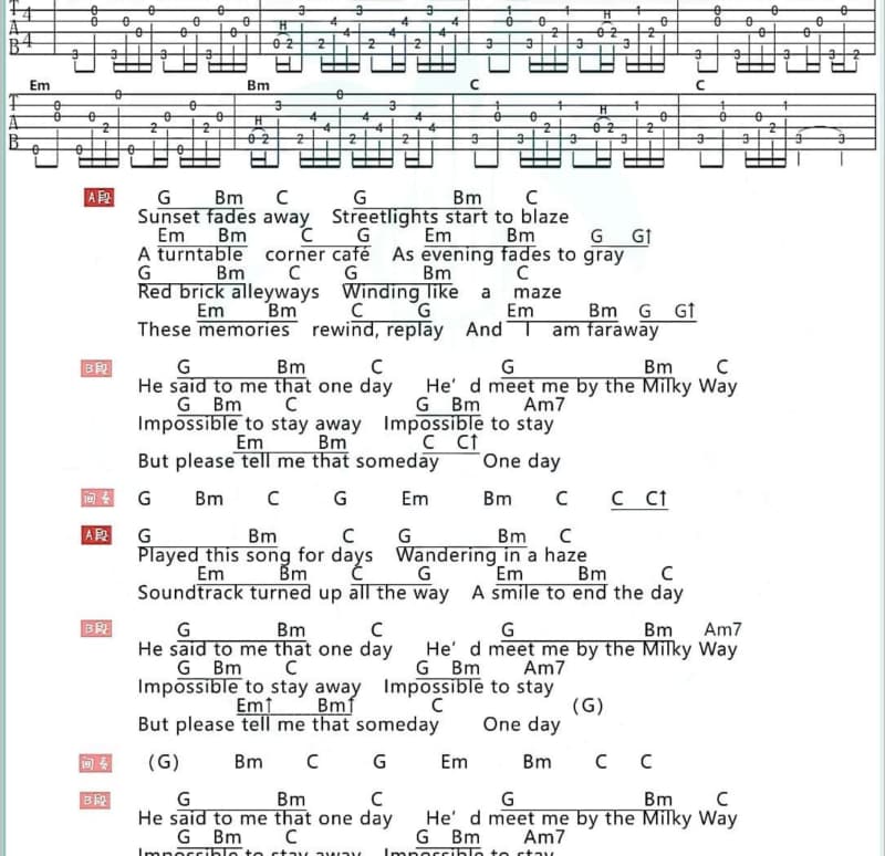 《你》吉他谱_蘇山海