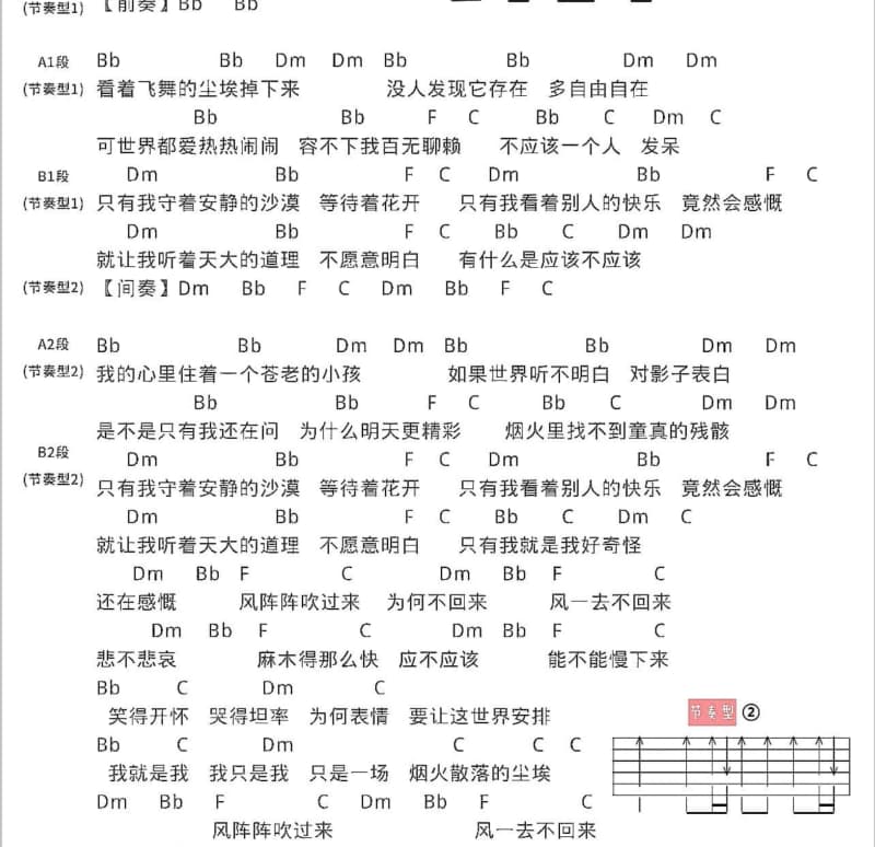 《兄弟一起闯》吉他谱_孙浩然