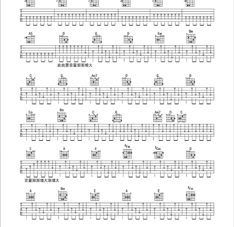 《其实我不想你走》吉他谱_孙浪