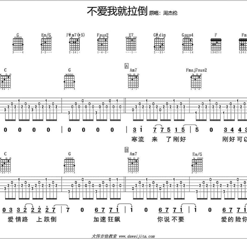 《蓝色妖姬》吉他谱_孙楠