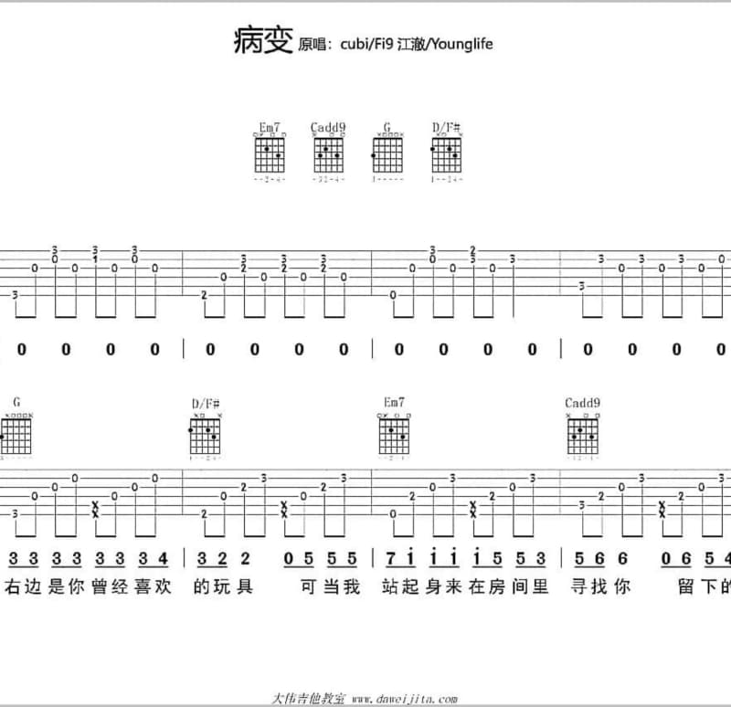 《全部的爱》吉他谱_孙楠