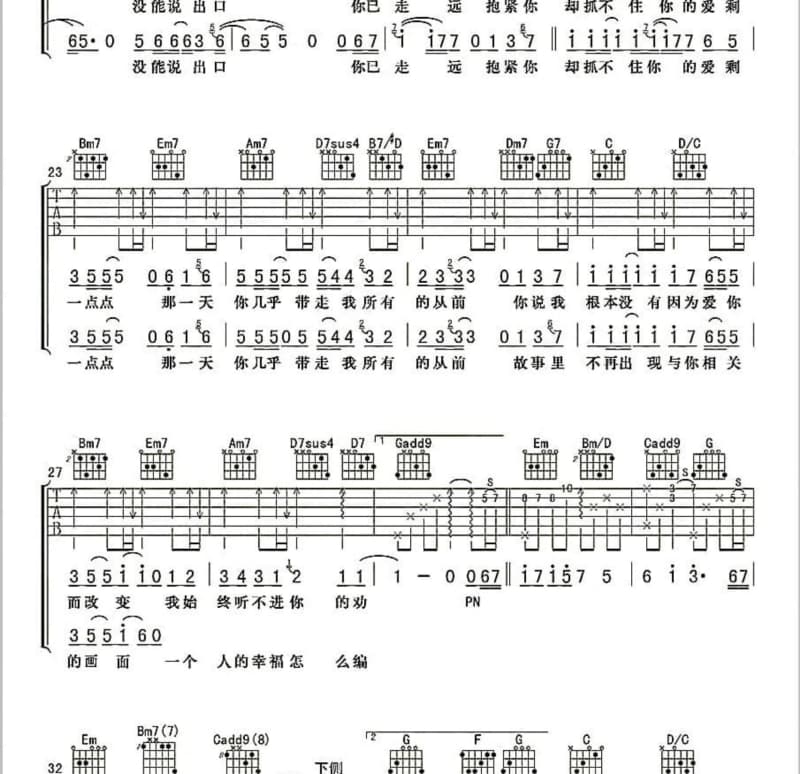 《草原人》吉他谱_孙维良