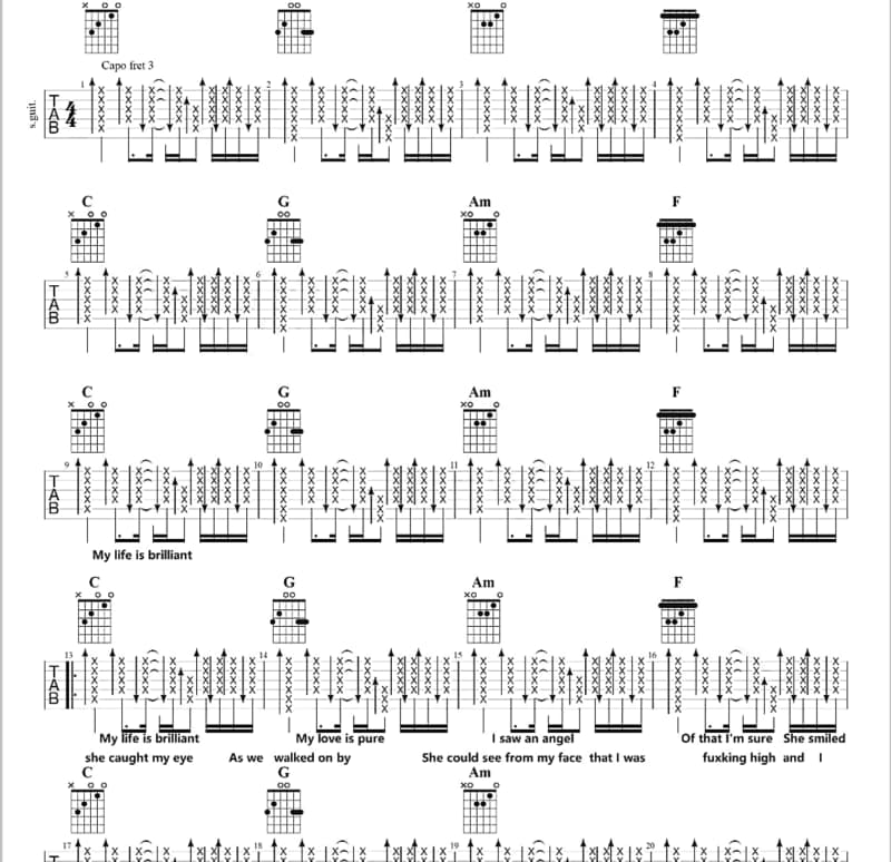 《想家的爷们》吉他谱_孙扬杰