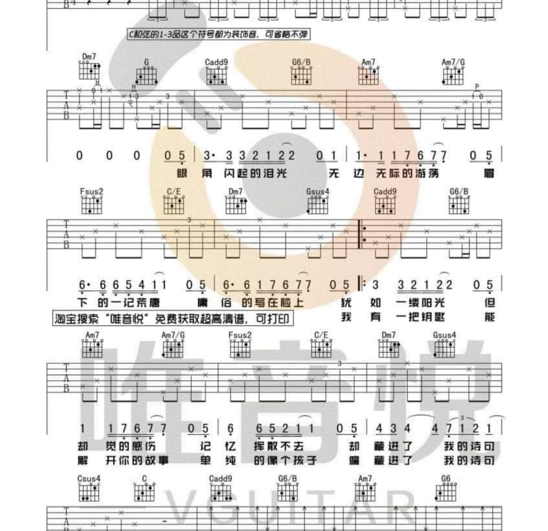 《我才是索朗扎西》吉他谱_索朗扎西