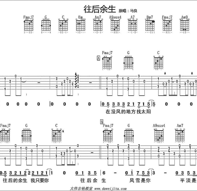 《六耳小一岁快乐》吉他谱_太一