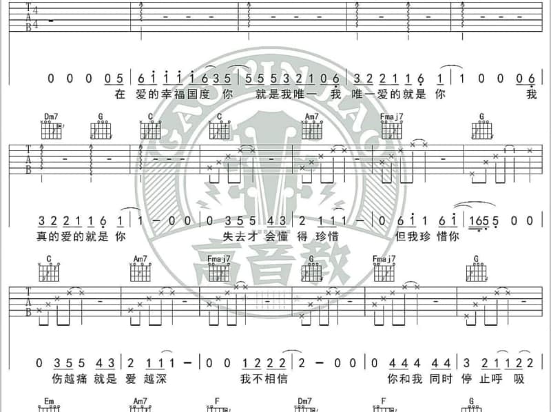 《百字明咒》吉他谱_甲雍