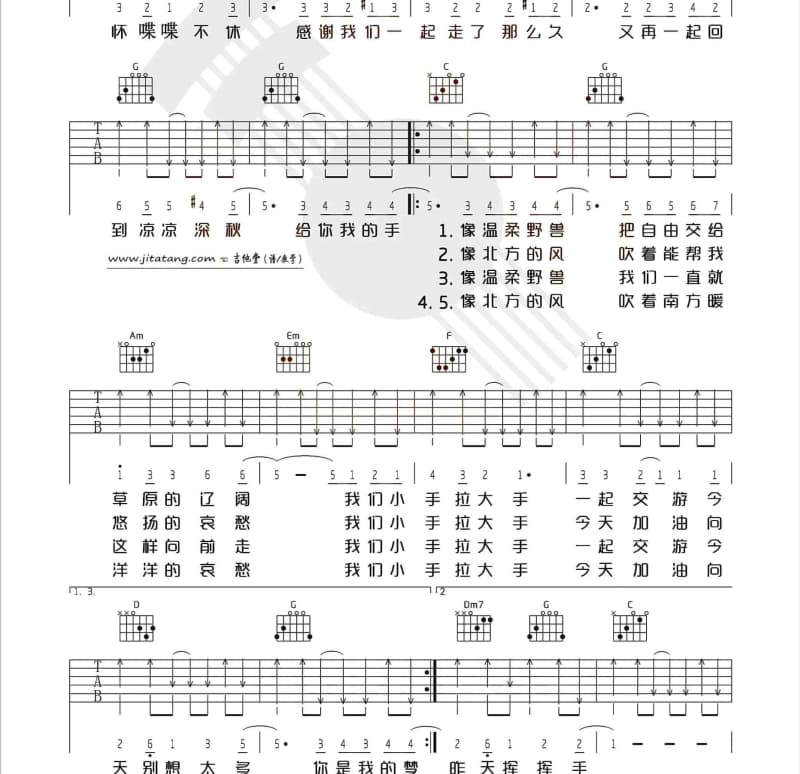 《我为你喝醉》吉他谱_汤潮