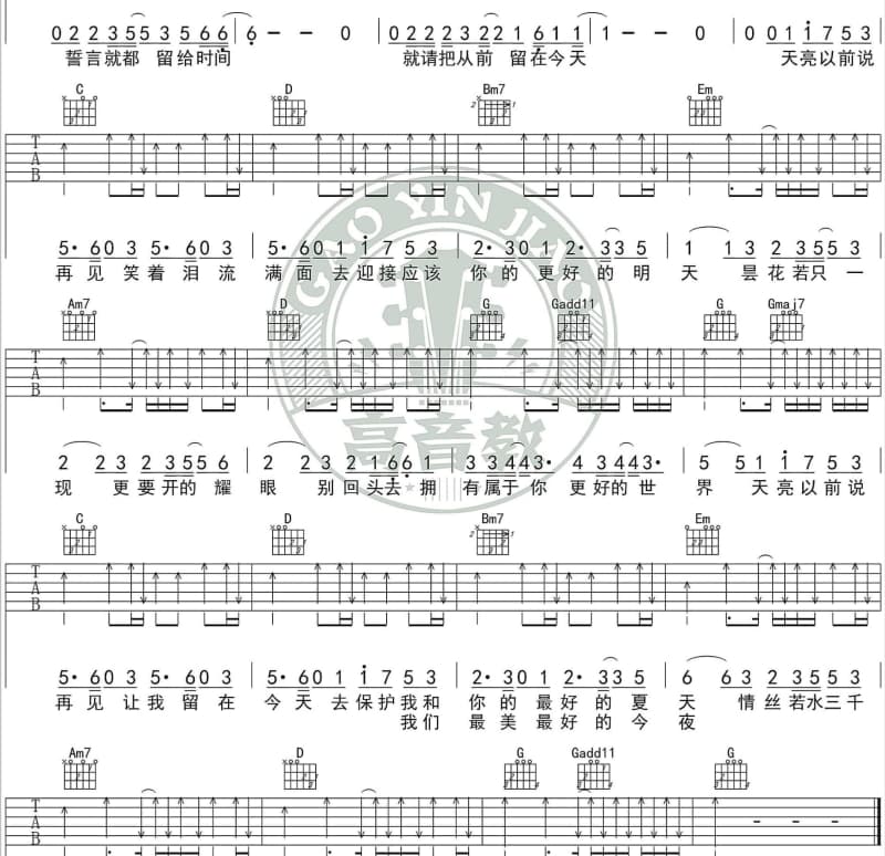 《我不会再相信你》吉他谱_唐志星