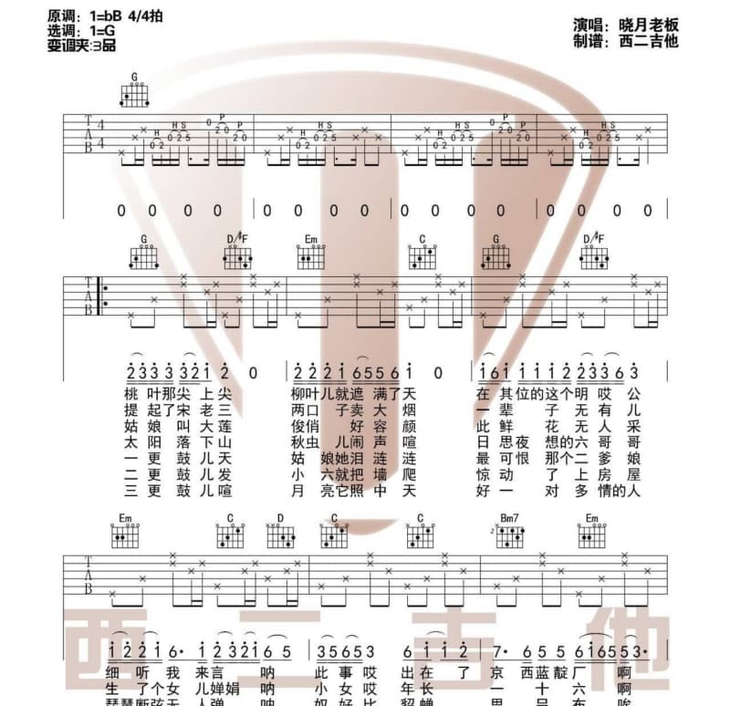 《我想说你爱我》吉他谱_天舞