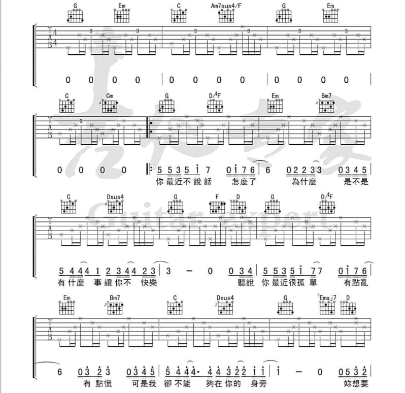 《Be my melody》吉他谱_田原