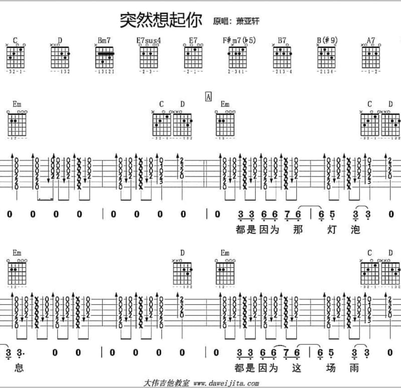 《新生》吉他谱_佟大为