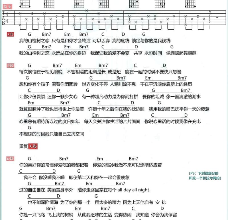 《漫漫人生路》吉他谱_常酷
