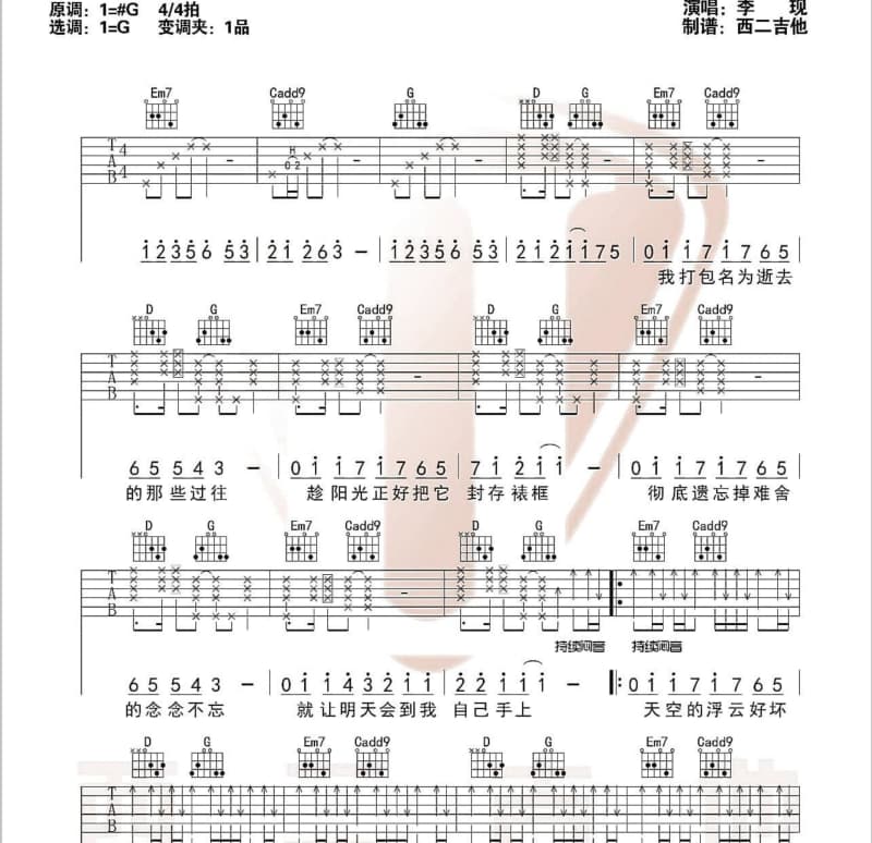 《I Feel Good》吉他谱_妥云福