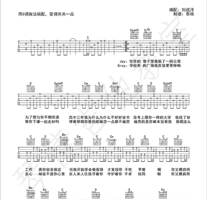 《少女的明亮》吉他谱_王贰浪