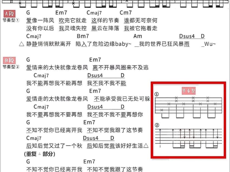 《问》吉他谱_简弘亦