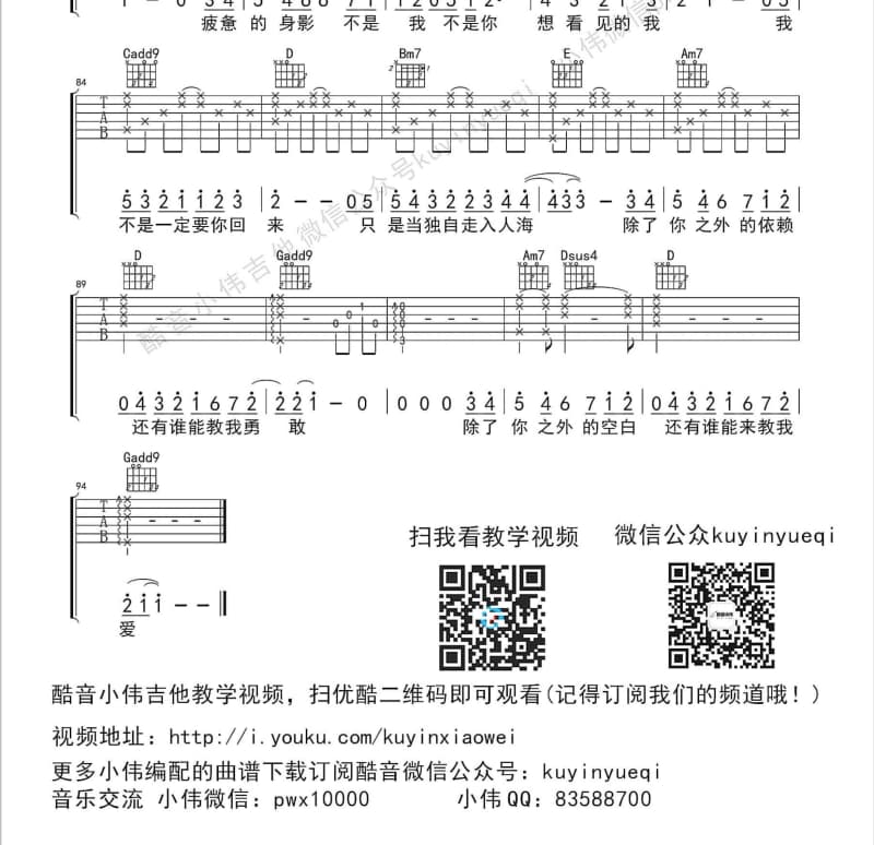 《爱上你的美》吉他谱_王哥