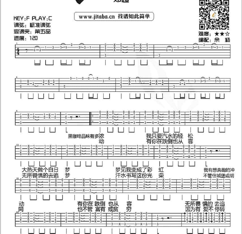 《东北风》吉他谱_王建杰