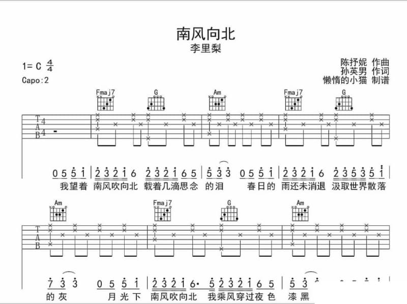 《忘情汤》吉他谱_剑鸿