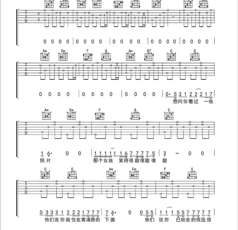 《换你这一笑》吉他谱_王俊