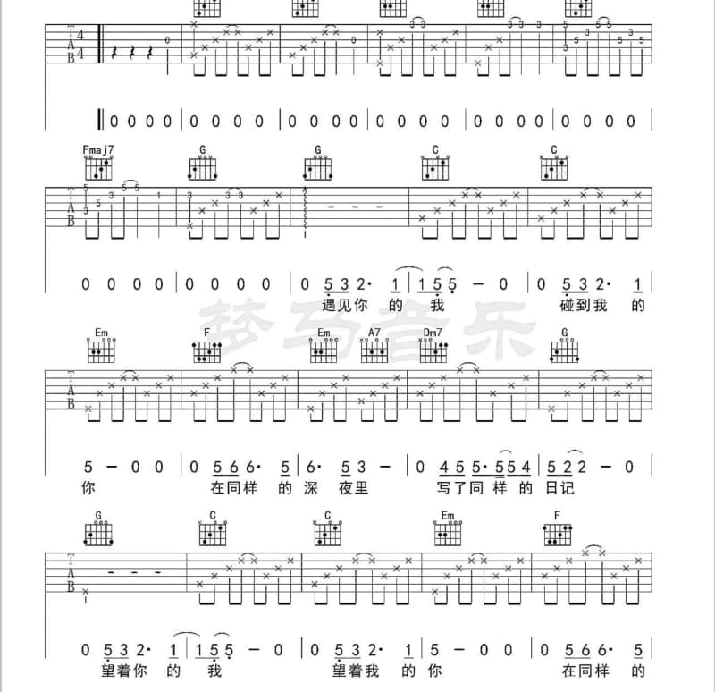 《shongqin》吉他谱_王琪
