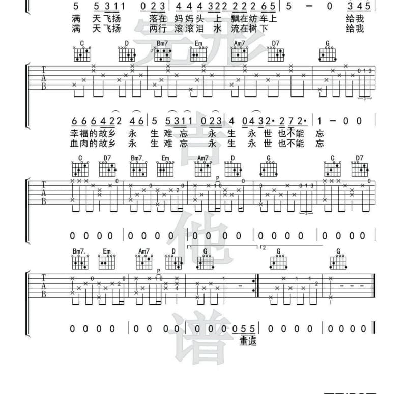 《残忍的伤痛》吉他谱_王旭鹏