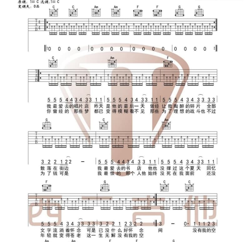 《跟上班长》吉他谱_王学华