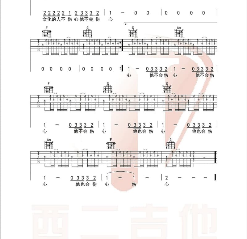 《北方的雪》吉他谱_王亚东