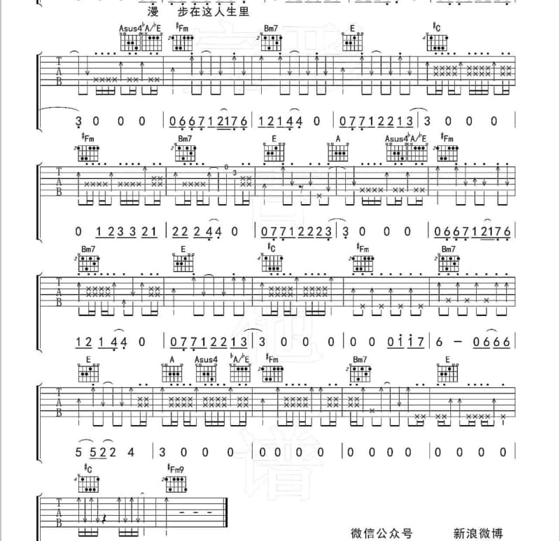《不是过错的错过》吉他谱_王野
