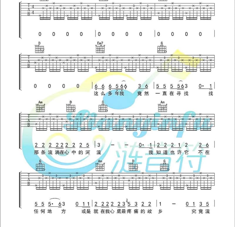 《但我正在想你》吉他谱_王铮亮