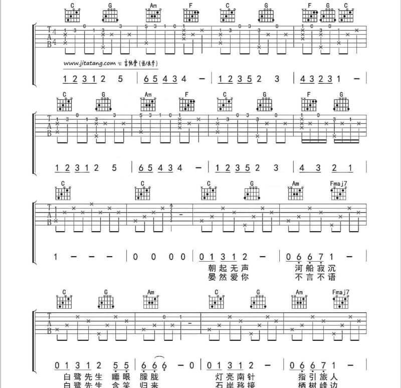 《爱需要勇气》吉他谱_望海高歌
