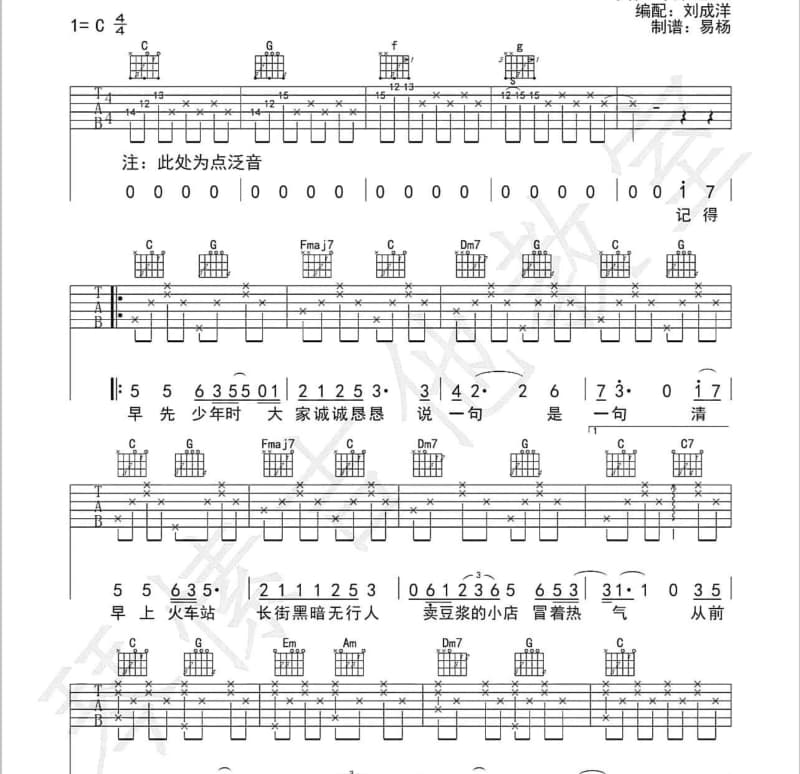 《多想你能来身边》吉他谱_望海高歌