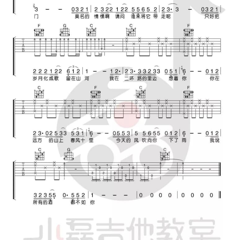 《这一生这一世》吉他谱_望海高歌
