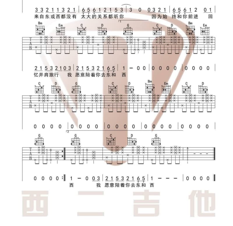《将盗行》吉他谱_未来