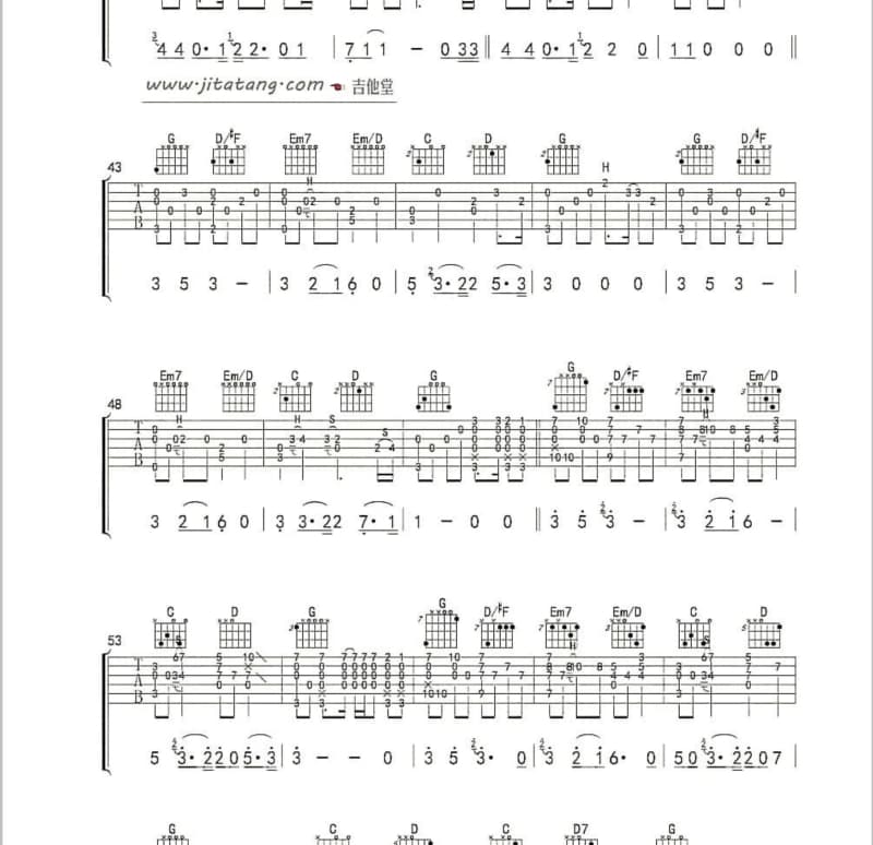 《让我相信爱》吉他谱_吴陌川
