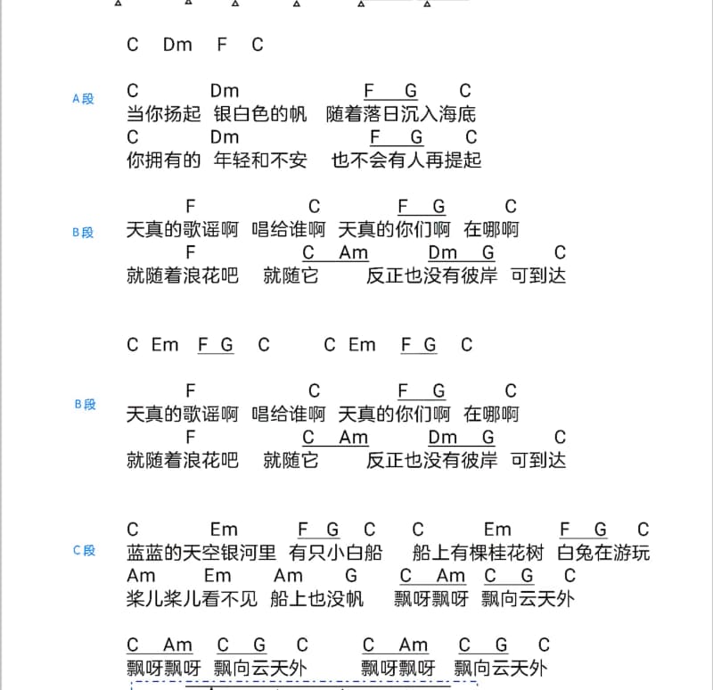 《粉色信笺》吉他谱_西祠