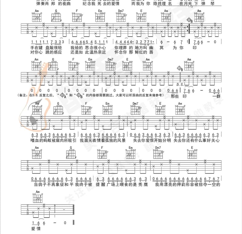 《适得其反》吉他谱_夏天Alex