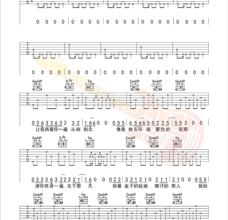 《小丑》吉他谱_夏天Alex