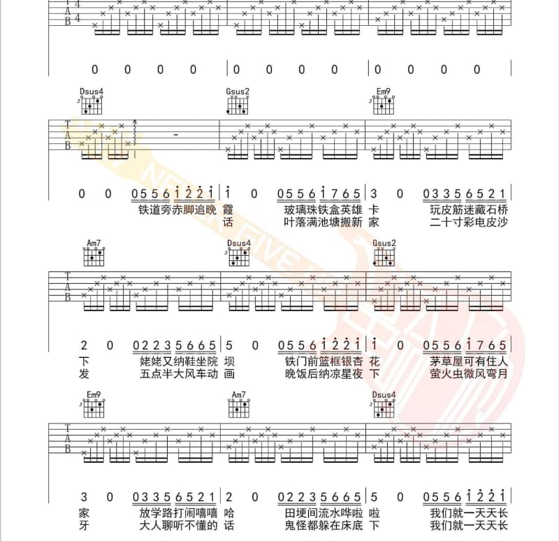 《预见》吉他谱_夏天Alex