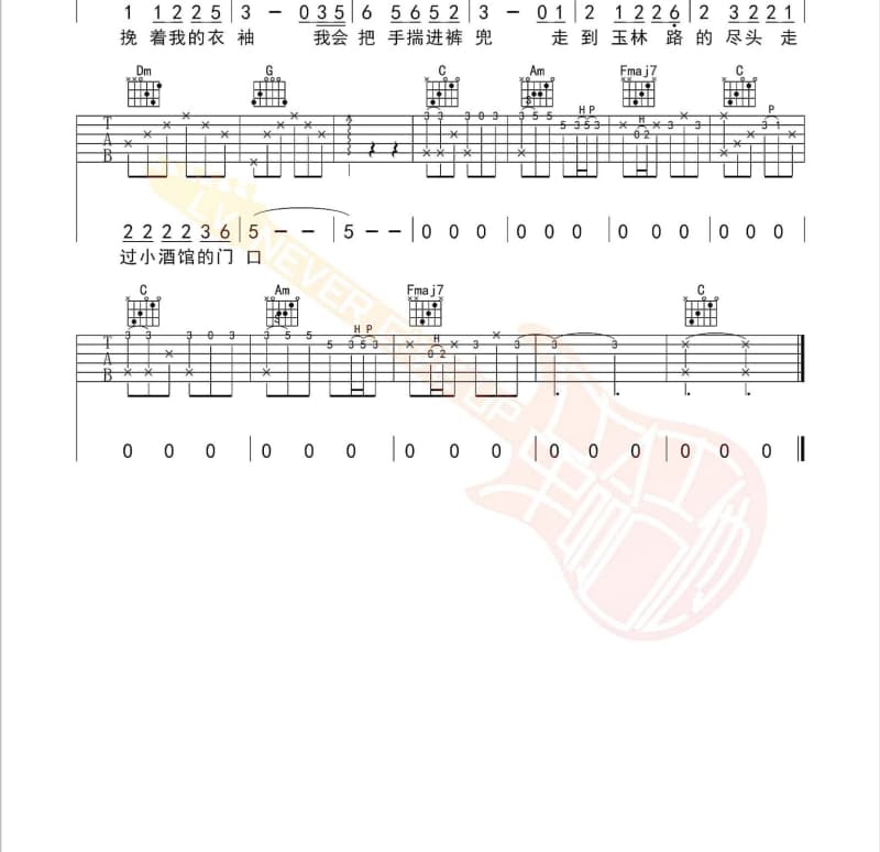 《最佳人选》吉他谱_夏天Alex