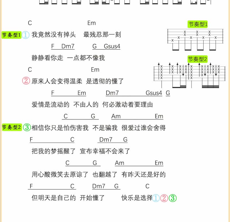 《海洋跟陆地说》吉他谱_陈建骐